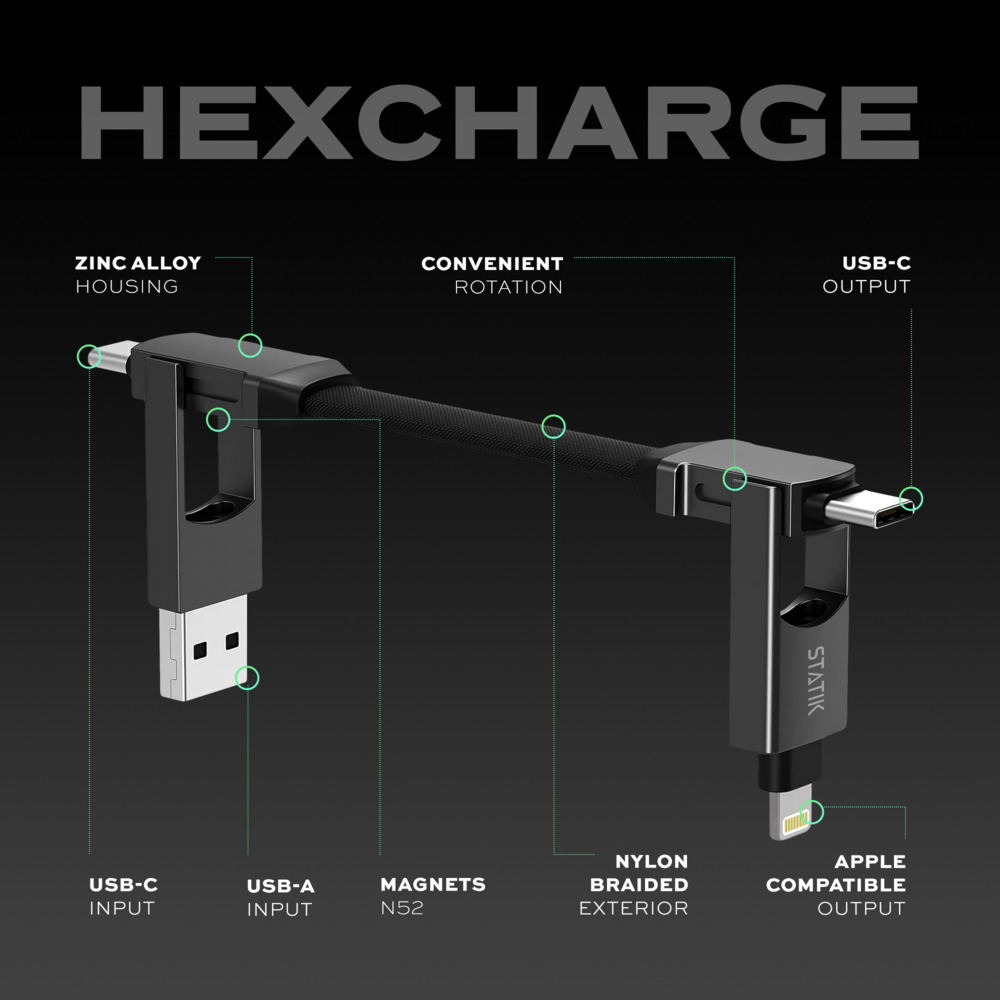 HexChargeUniverselles Schnellladekabel